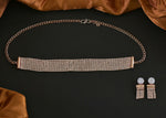 Thumbnail for Joban Fashion Women Golden White Ad Necklace Set With Earrings - Distacart