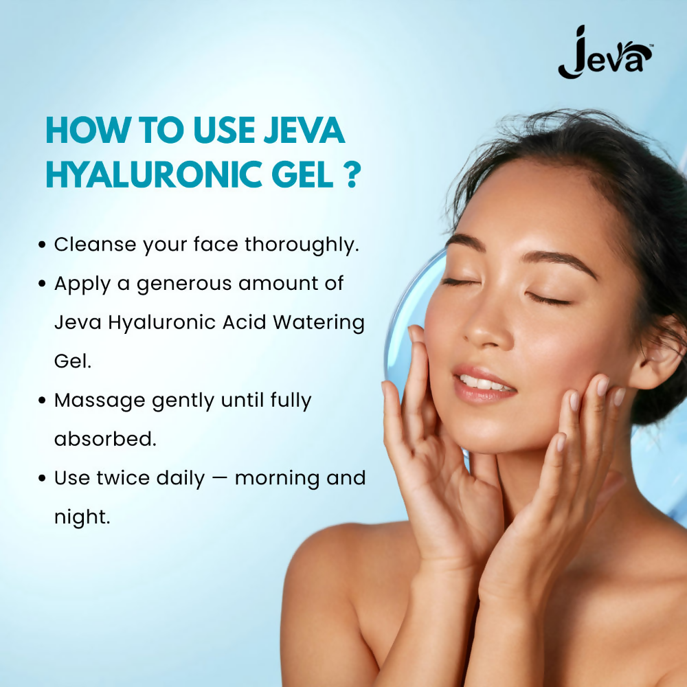 Jeva Hyaluronic Acid Face Moisturizer Hydrating Water Gel - Dista