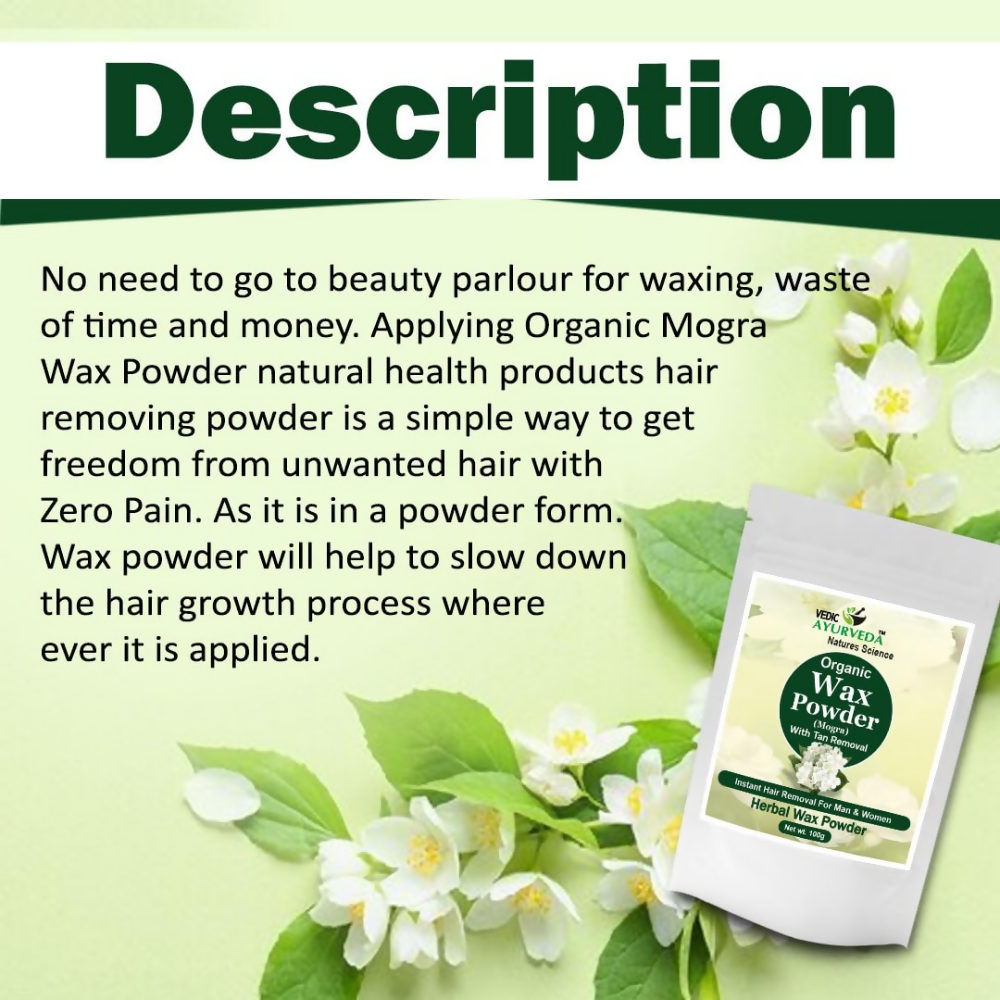 VedicAyurveda Herbal Wax Powder - Mogra - Dista
