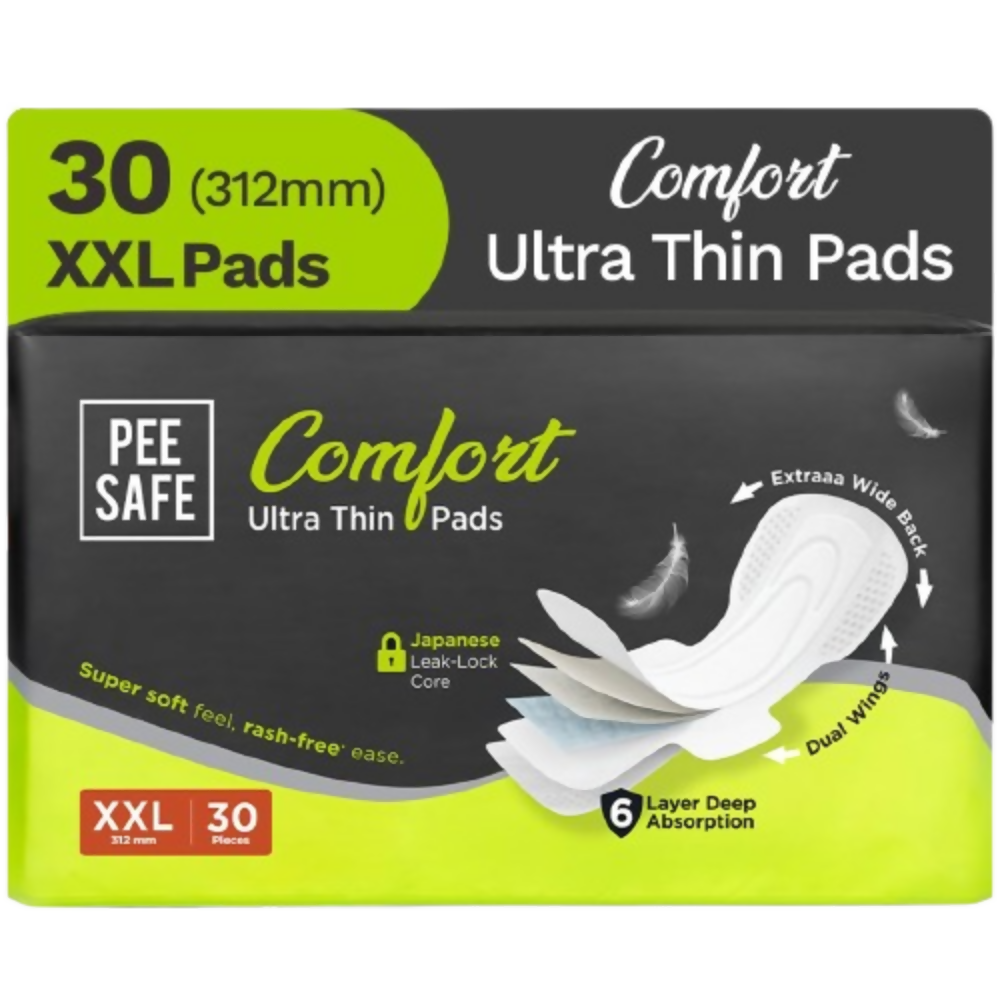 Pee Safe Comfort Ultra Thin Sanitary Pads For Women - XXL - Dista