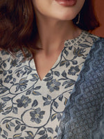 Thumbnail for Anouk Floral Printed Regular Kurta with Trousers & Dupatta