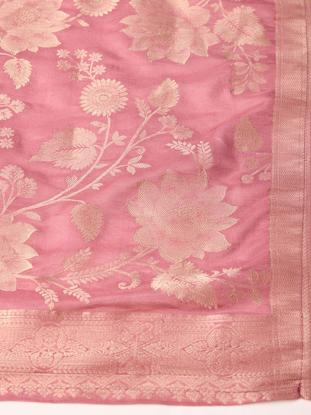 Ode by House of Pataudi Floral Yoke Design Regular Mirror Work Kurta & Trousers & Dupatta - Distacart