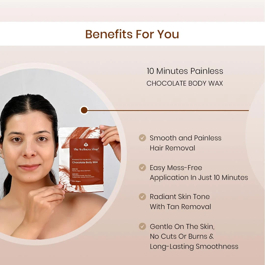 The Wellness Shop Chocolate Hair Removal Powder - Distacart