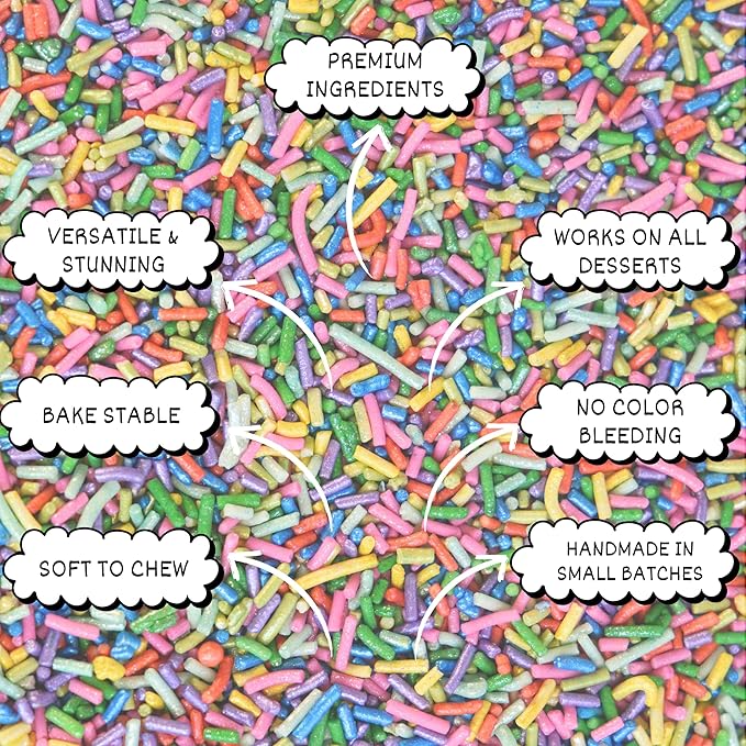 rainbow sprinkles for decoration 11 100 g