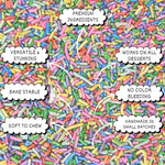 Thumbnail for rainbow sprinkles for decoration 11 100 g