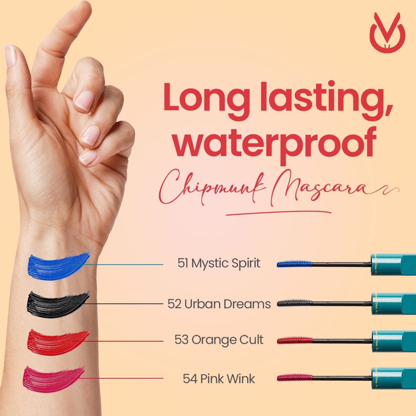 CHIPMUNK VER-Style All-Rounder Mascara - 53 Orange Cult - Distacart