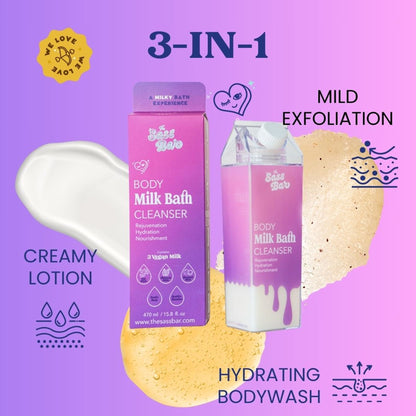 The Sass Bar Dusk Exfoliating Bodywash with Lactic Acid + Centella for Sensitive Skin - Distacart