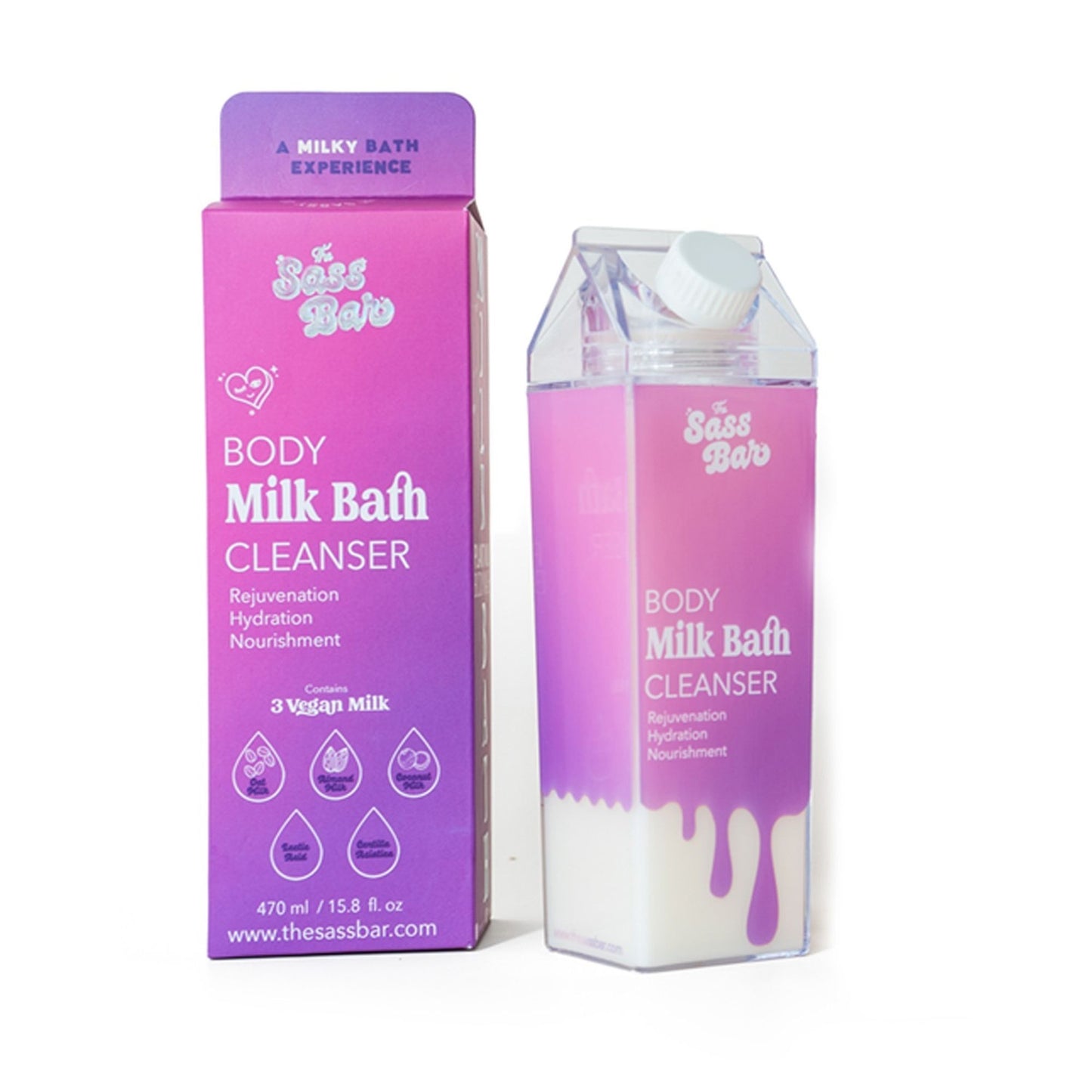 The Sass Bar Dusk Exfoliating Bodywash with Lactic Acid + Centella for Sensitive Skin - Distacart
