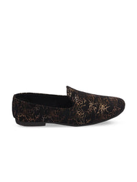 Thumbnail for FAUSTO Men Printed Lightweight Velvet Loafers