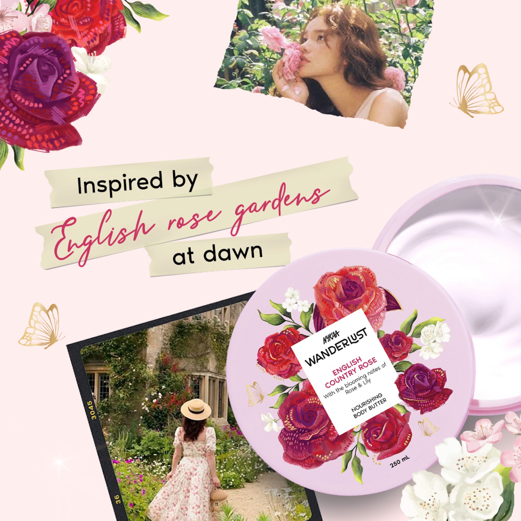 Wanderlust English Country Rose Body Butter - Distacart