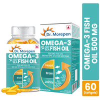 Thumbnail for Dr. Morepen Omega-3 Deep Sea Fish Oil 500mg Softgels - Distacart