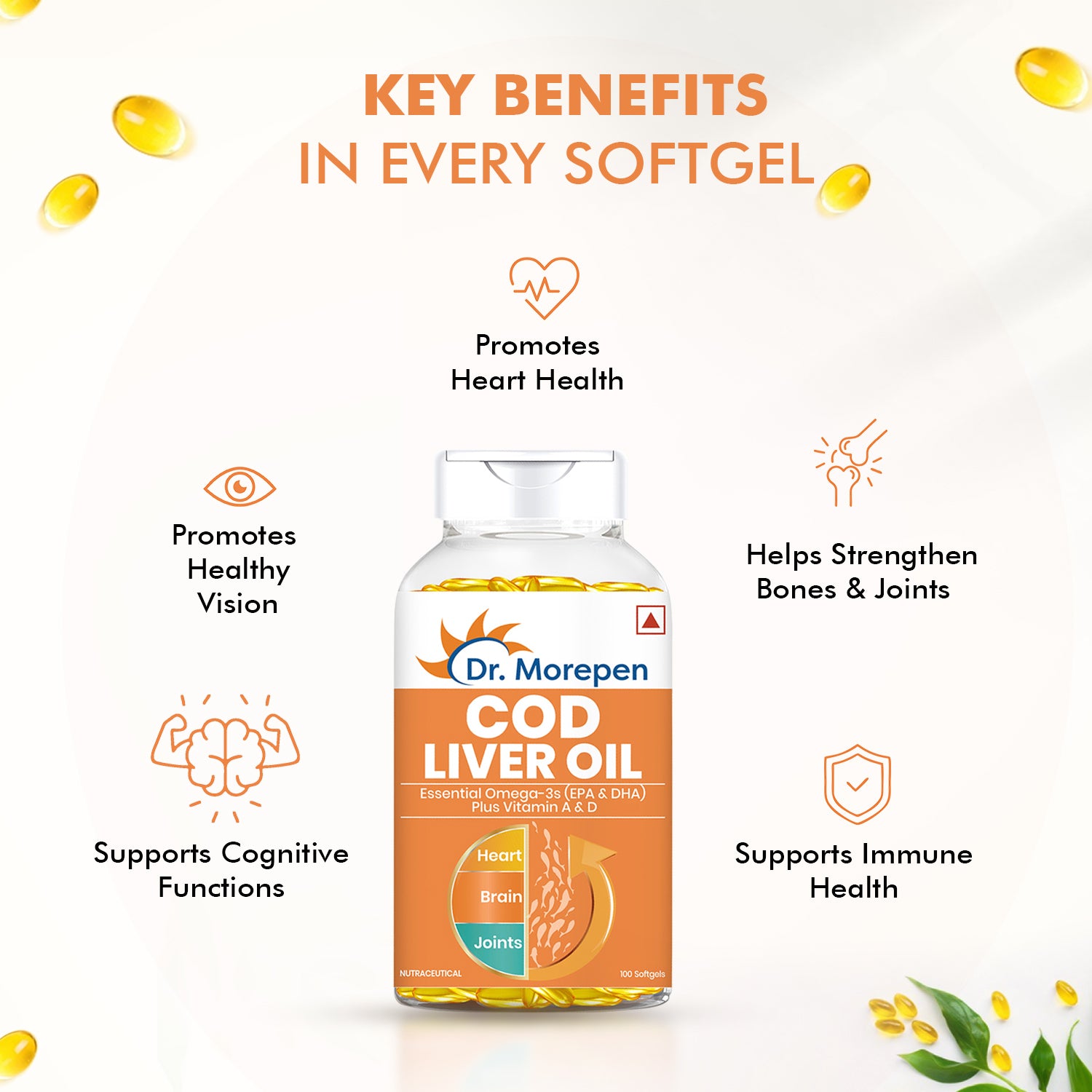 Dr. Morepen Cod Liver Oil Softgels - Distacart