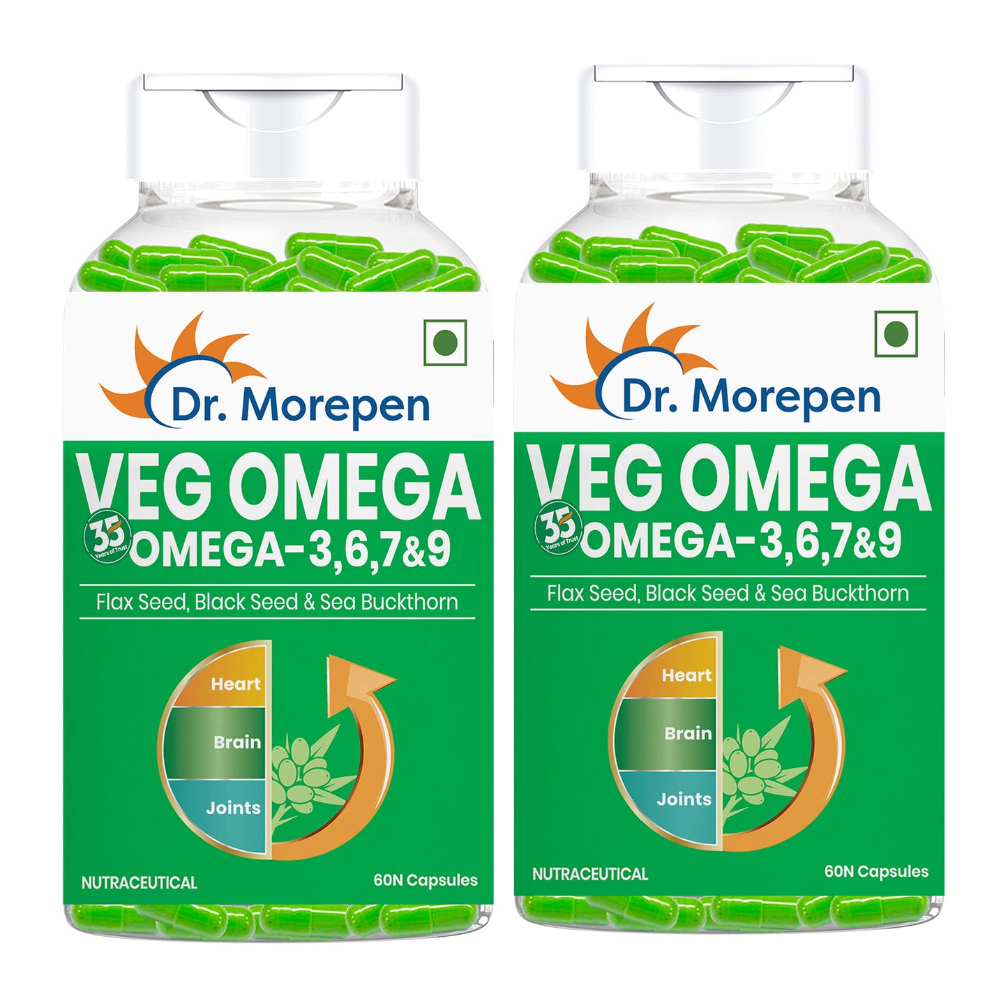 Dr. Morepen Veg-Omega Veg Capsules - Distacart