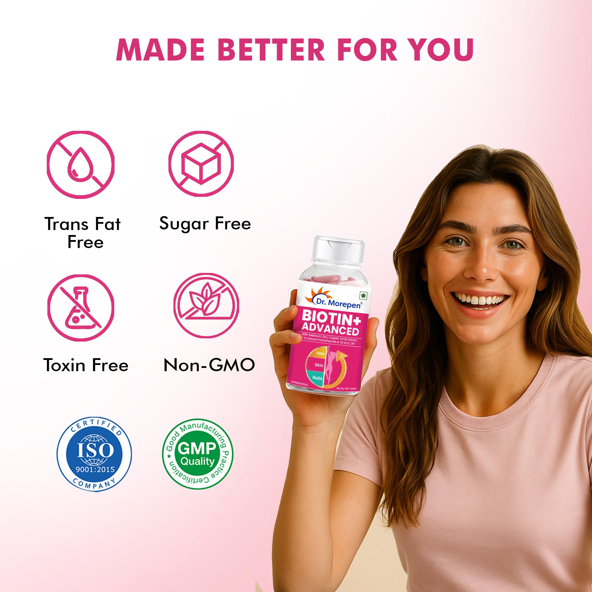 Dr. Morepen Biotin Plus Tablets - Distacart