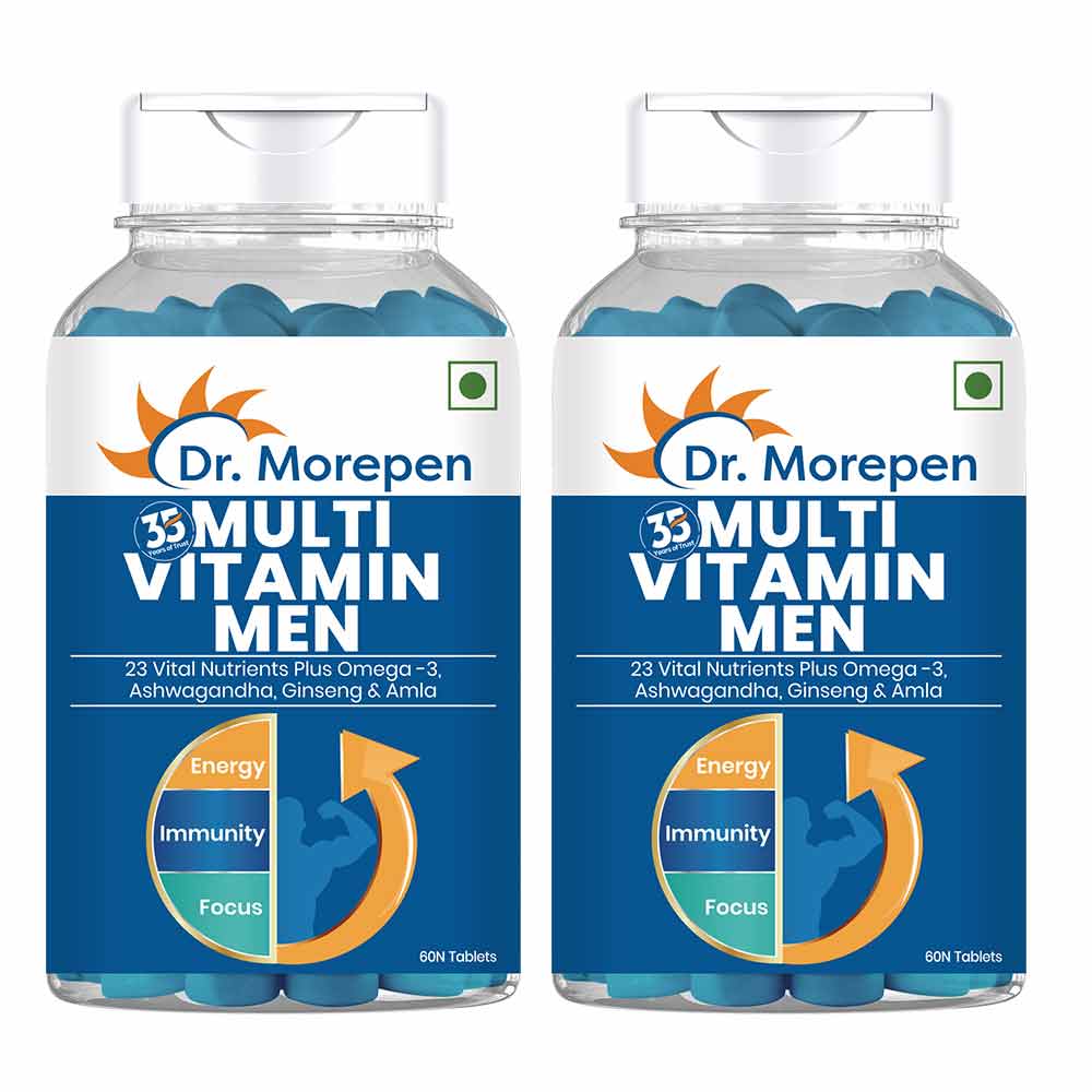 Dr. Morepen Multivitamins For Men With Omega 3 & Herbs - Distacart