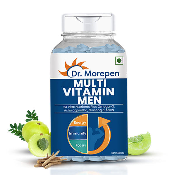 Dr. Morepen Multivitamins For Men With Omega 3 & Herbs - Distacart