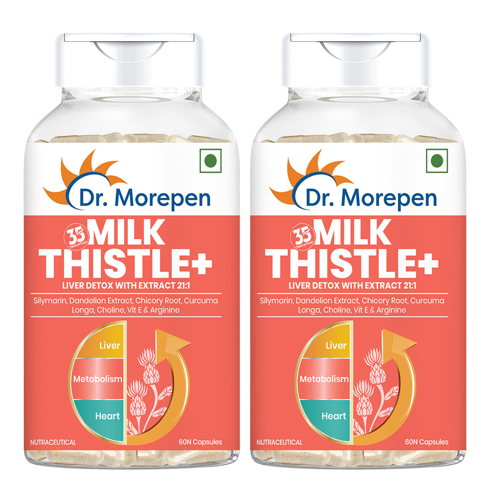 Dr. Morepen Milk Thistle+ Capsules For Liver Health - Distacart