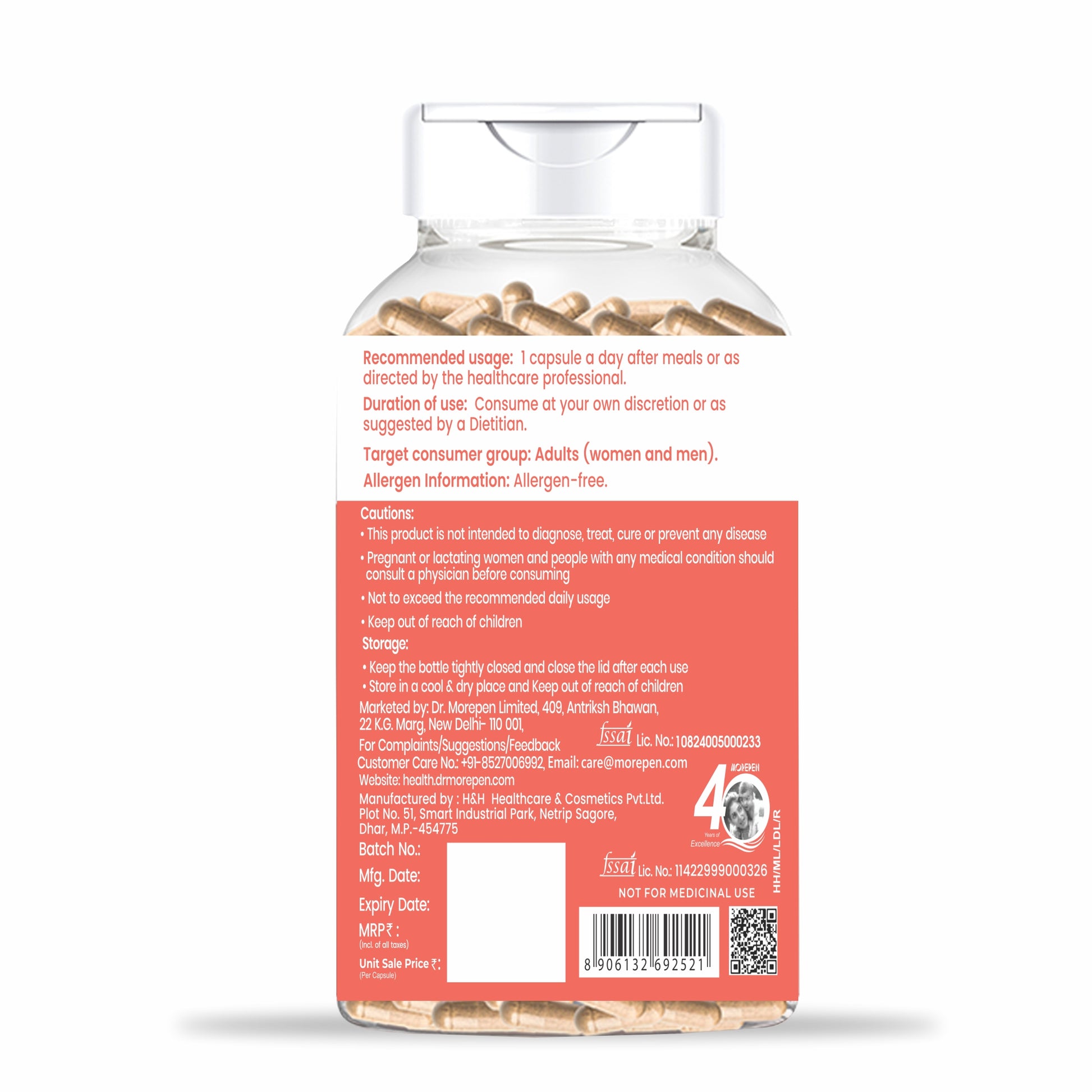 Dr. Morepen Milk Thistle+ Capsules For Liver Health - Distacart