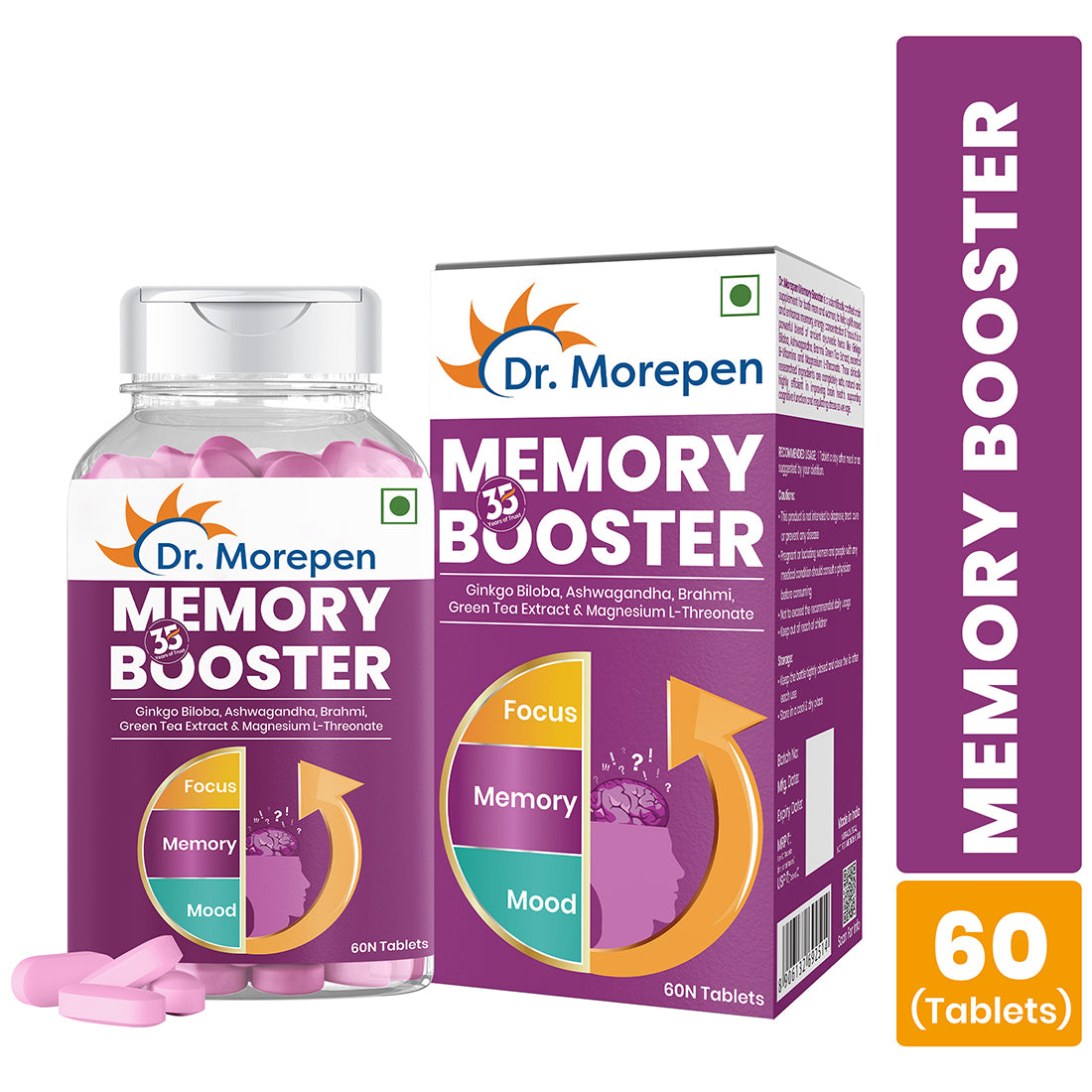 Dr. Morepen Memory Focus & Mood Tablets - Distacart