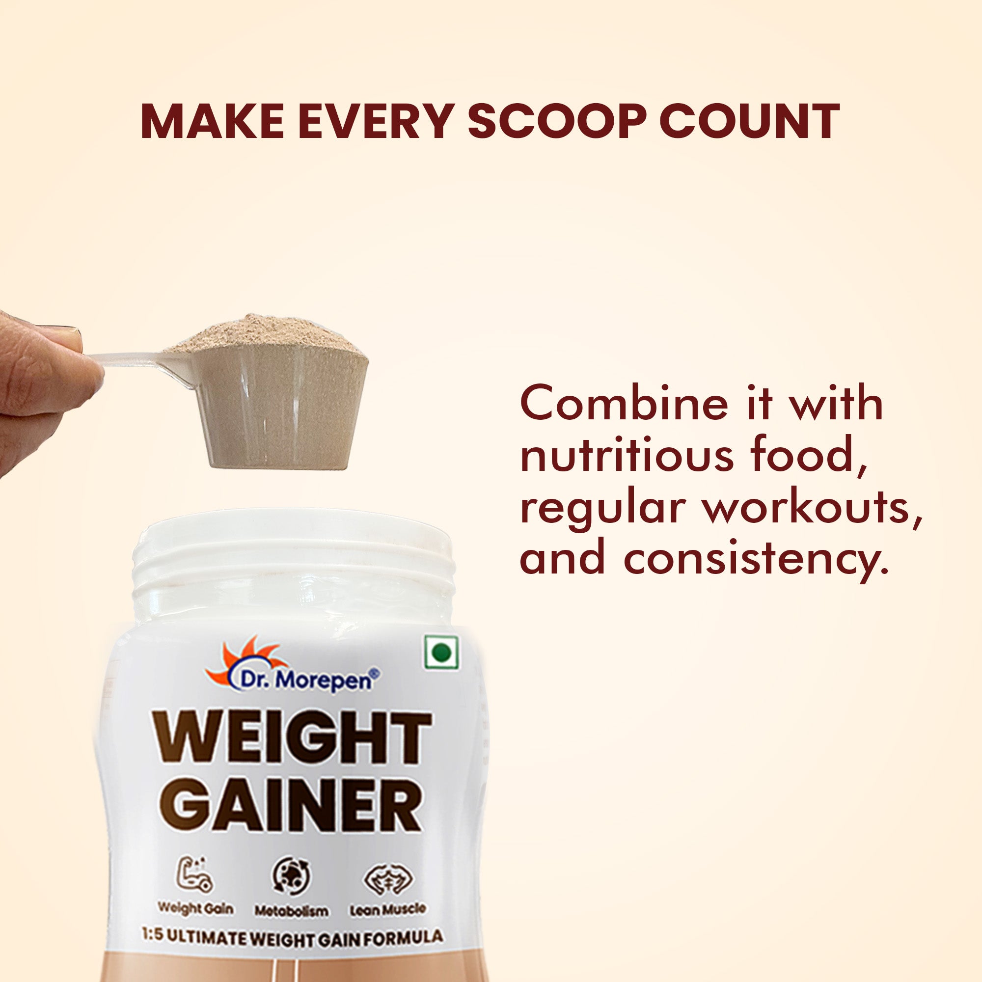 Dr. Morepen Weight Gainer - Chocolate Flavor - Distacart