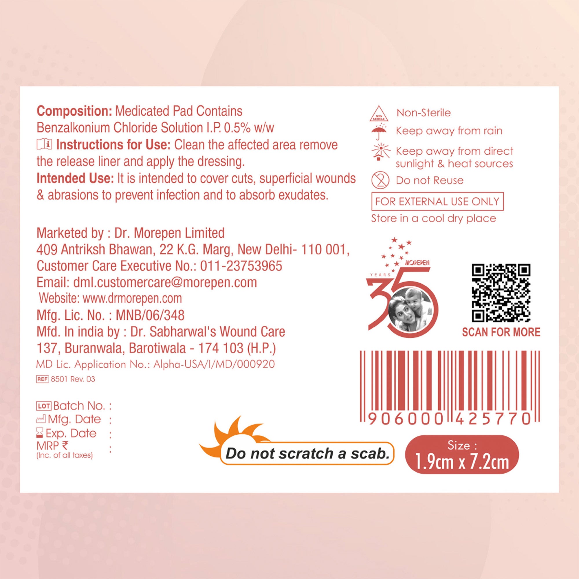 Dr. Morepen AID – Band-Aid Adhesive - Distacart