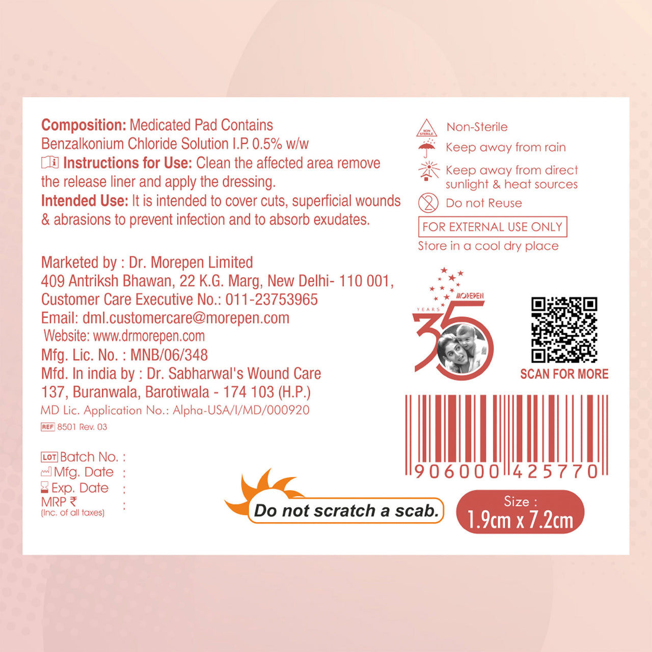 Dr. Morepen AID – Band-Aid Adhesive - Distacart