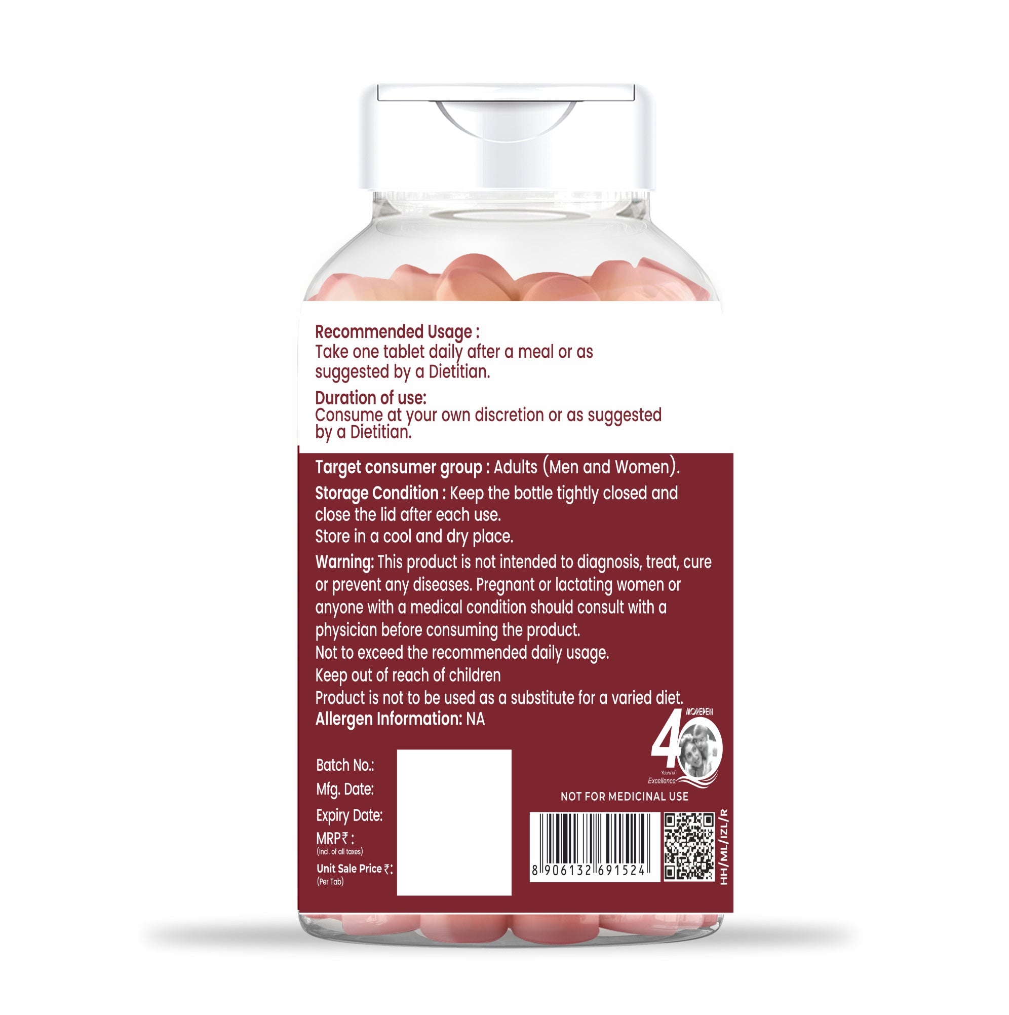 Dr. Morepen Iron & Zinc Tablets