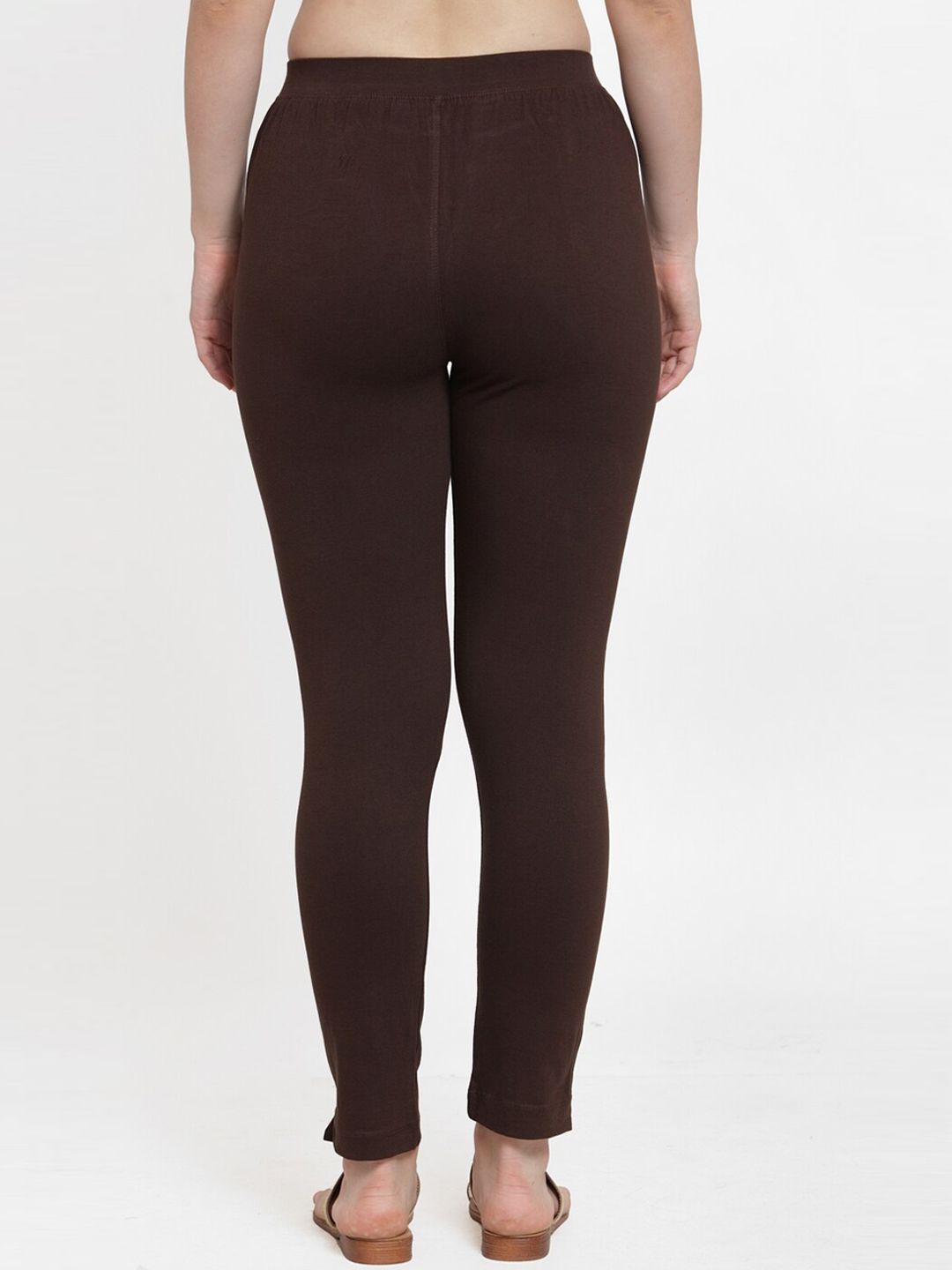 TAG 7 Women Olive Green & Brown Pack of 2 Leggings - Distacart
