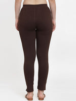 Thumbnail for TAG 7 Women Olive Green & Brown Pack of 2 Leggings - Distacart