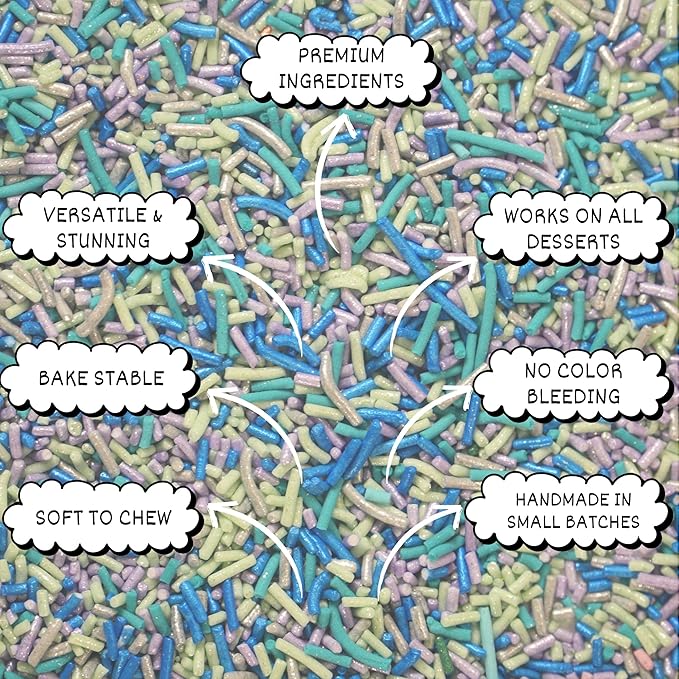 rainbow sprinkles for decoration 04 100 g