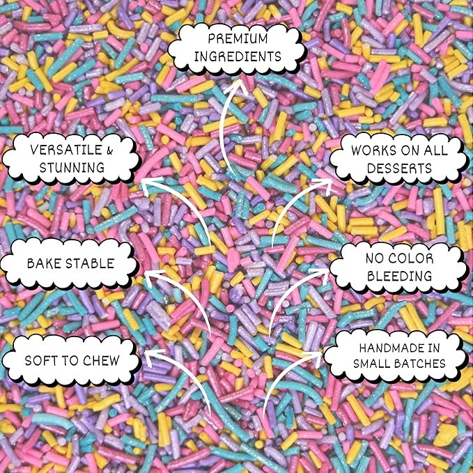 rainbow sprinkles for decoration 14 100 g