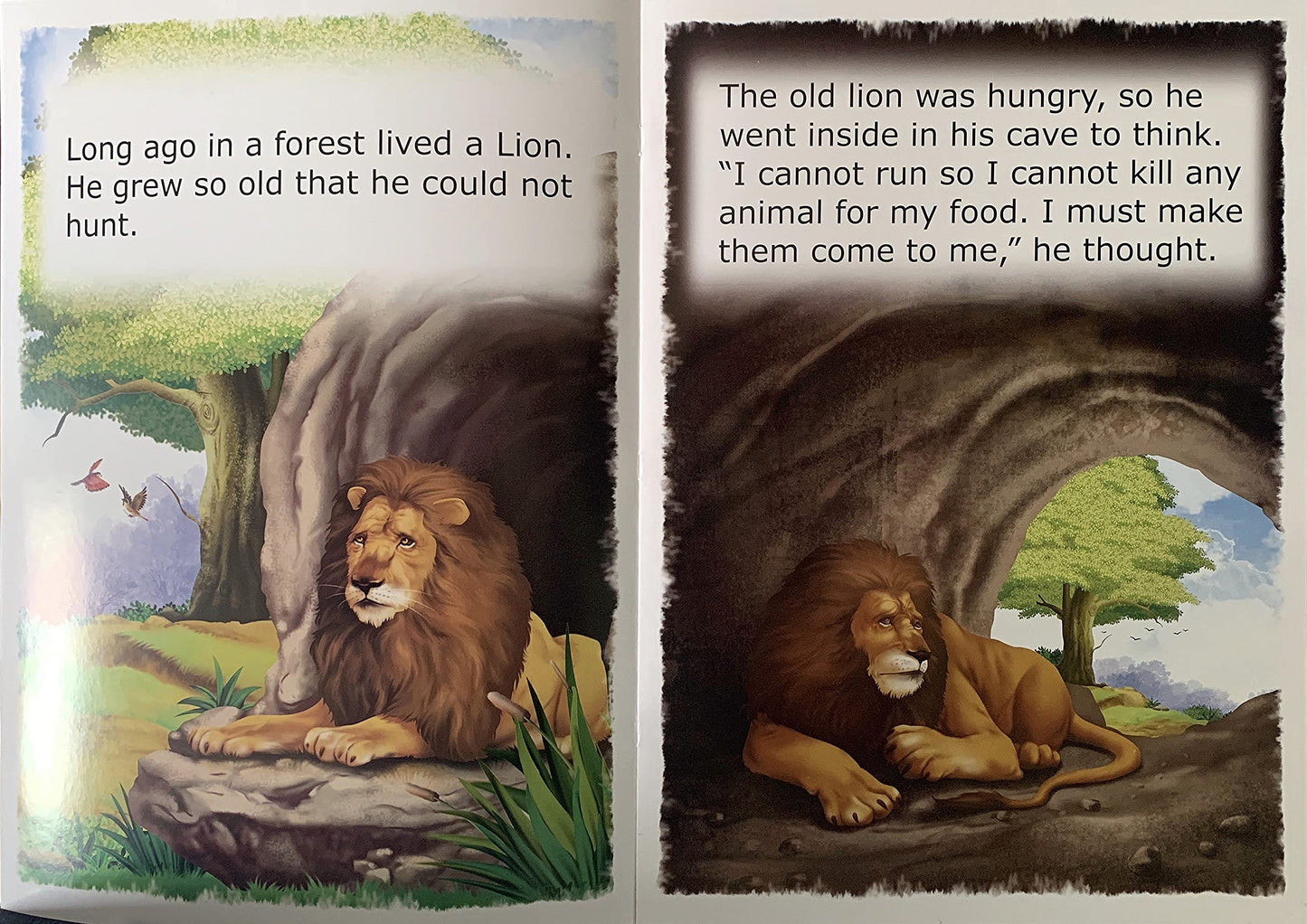 Value Stories.-The Sick Lion. - Dista