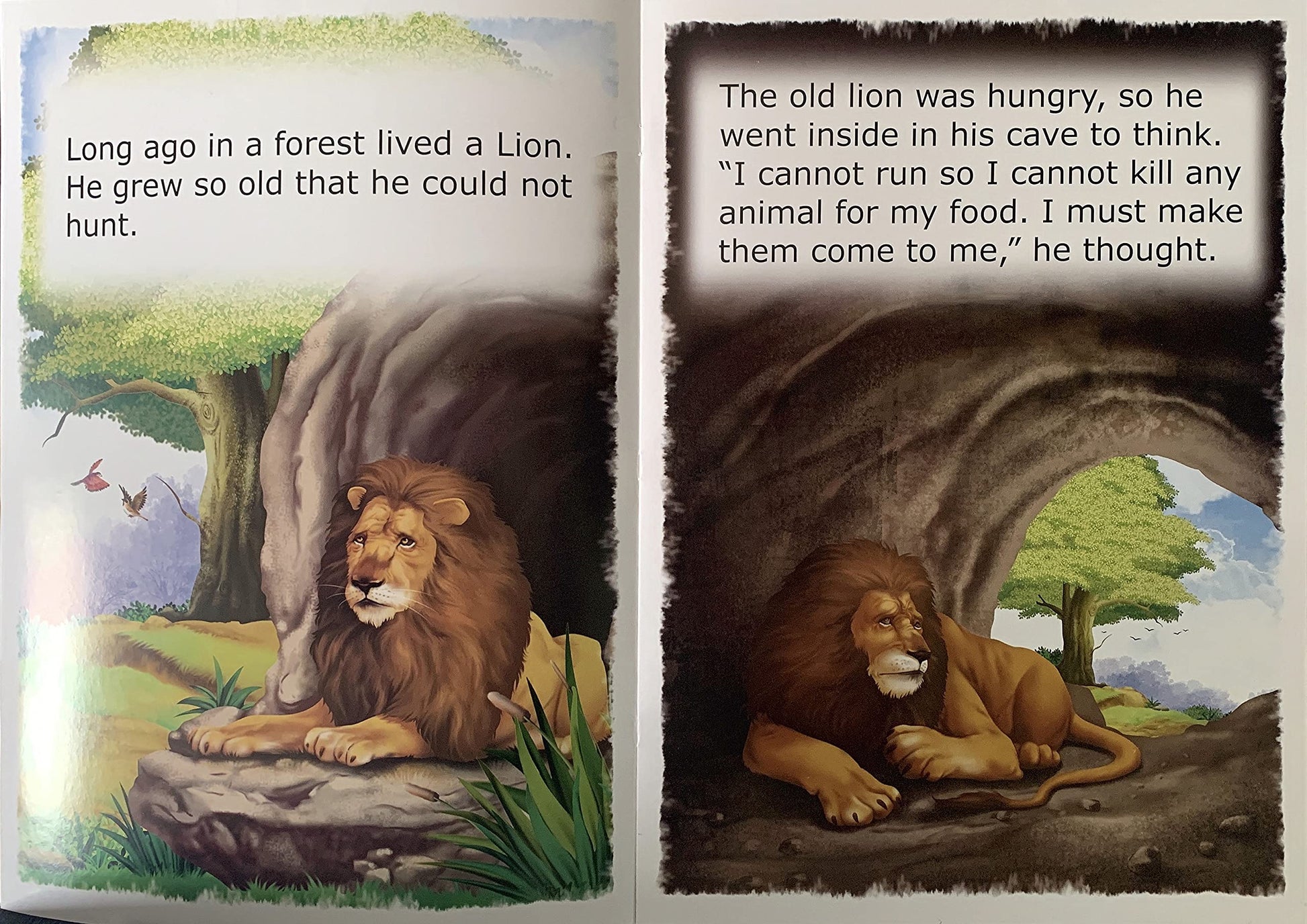 Value Stories.-The Sick Lion. - Dista