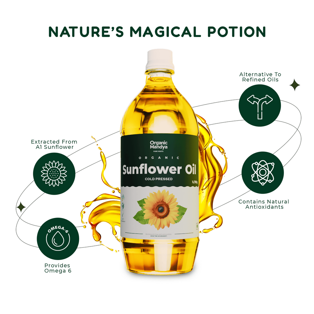 Organic Mandya Sunflower Oil - Cold Pressed - Distacart