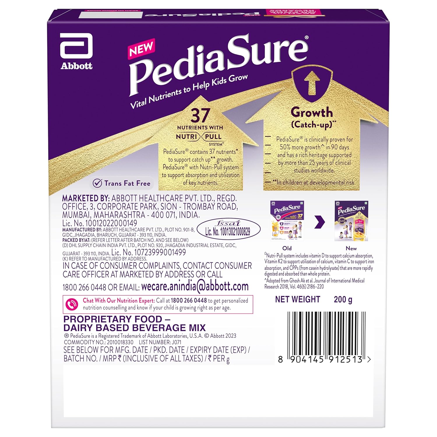 PediaSure Health and Nutrition Drink Powder for kids (Kesar Badam)