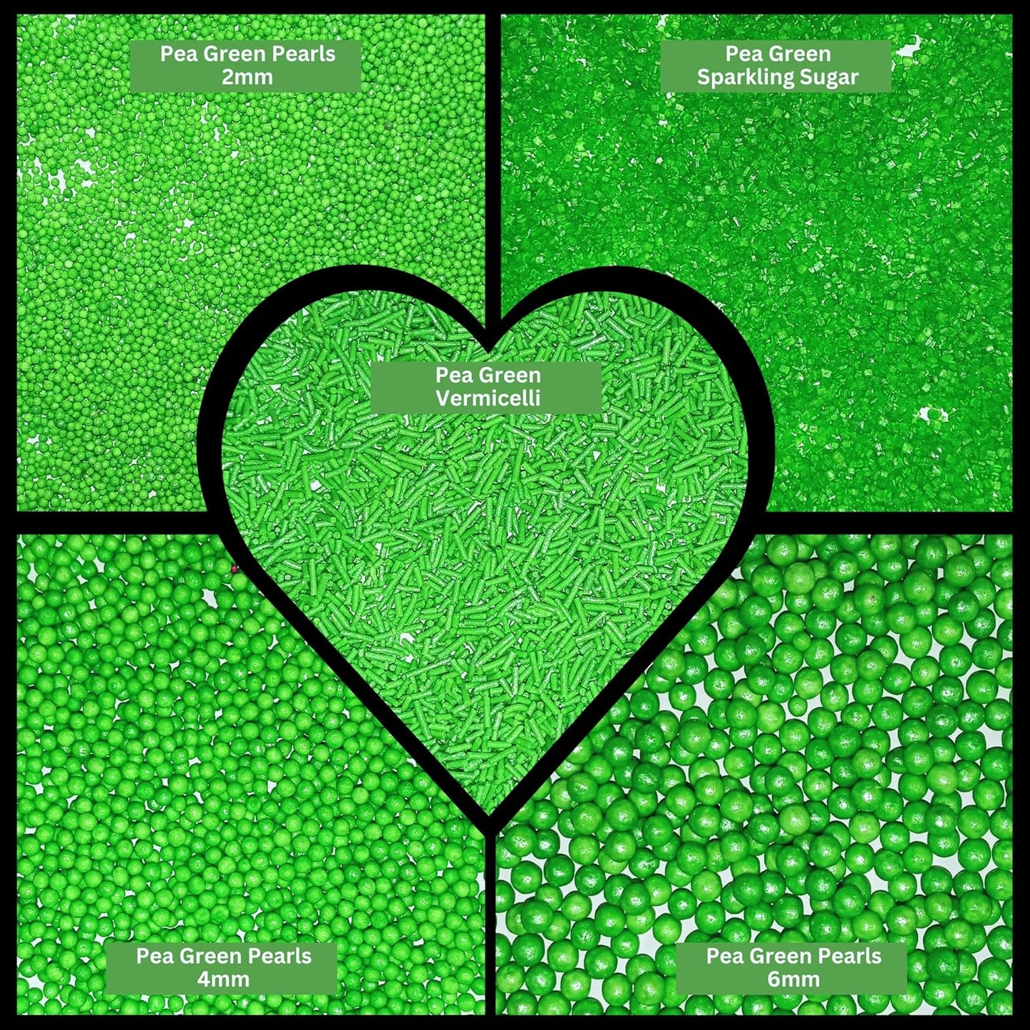 sprinkles for cakes cupcakes decoration usp 11pea green