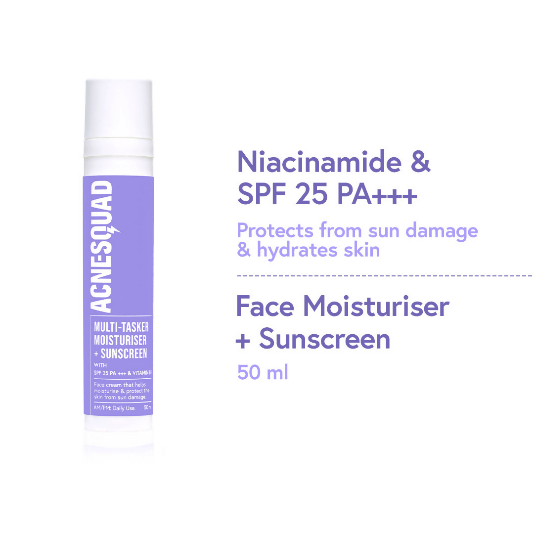 Acne Squad Face Moisturiser With Niacinamide & SPF 25 PA+++ - Distacart