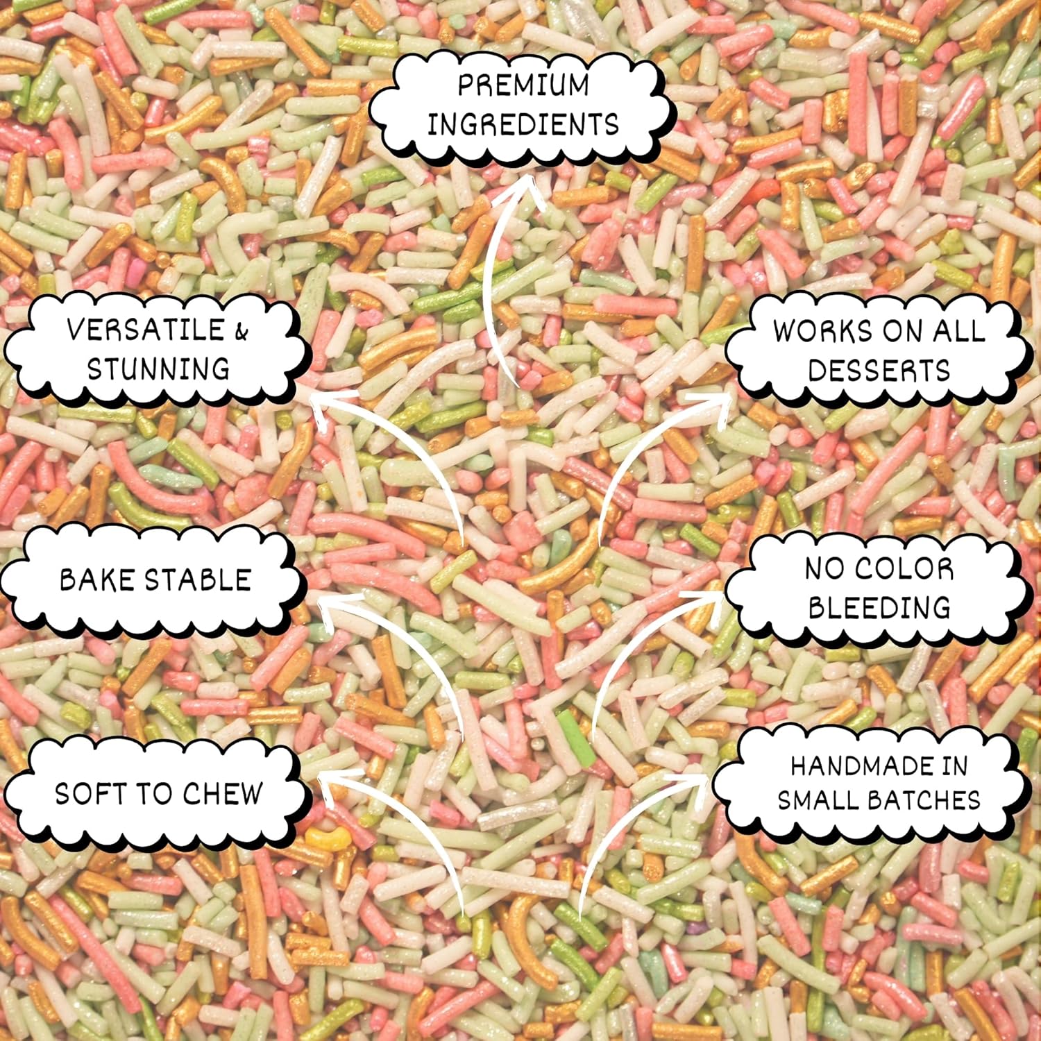 rainbow sprinkles for decoration 05 100 g