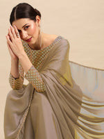 Thumbnail for Anouk Beads And Stones Detail Pure Georgette Saree - Distacart