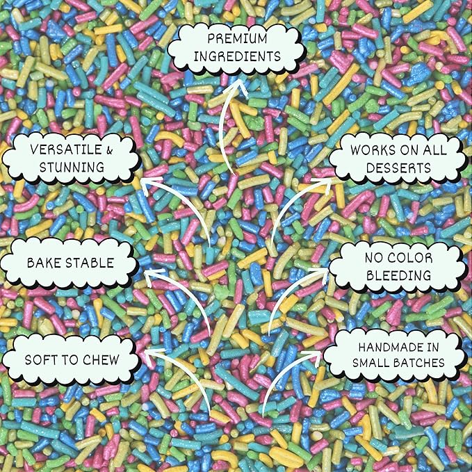 rainbow sprinkles for decoration 03 100 g
