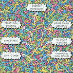 Thumbnail for rainbow sprinkles for decoration 03 100 g