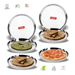 Thumbnail for Sumeet Stainless Steel Plates - Set of 6, Silver - Dista