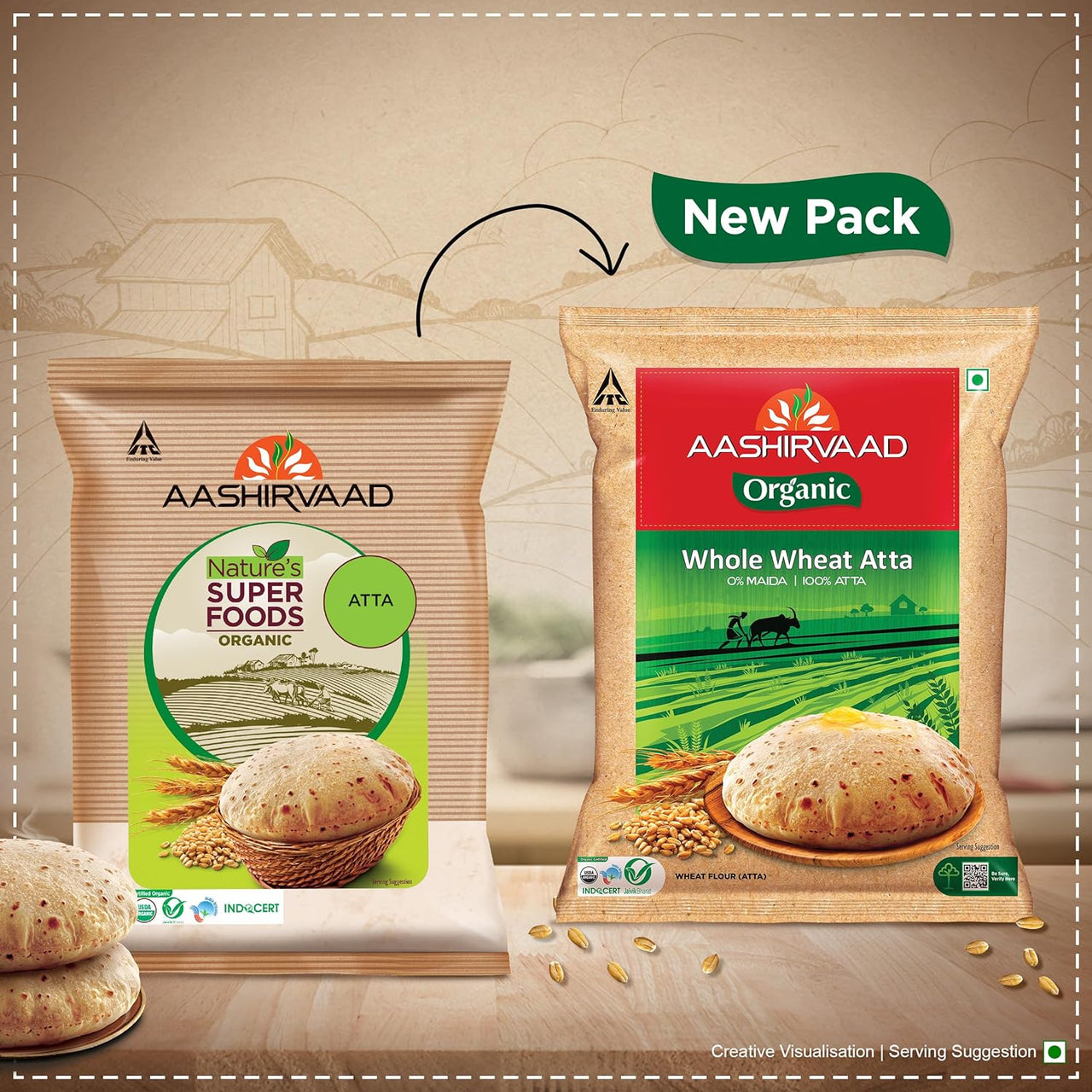 Aashirvaad Nature's Super Foods Organic Atta - Distacart