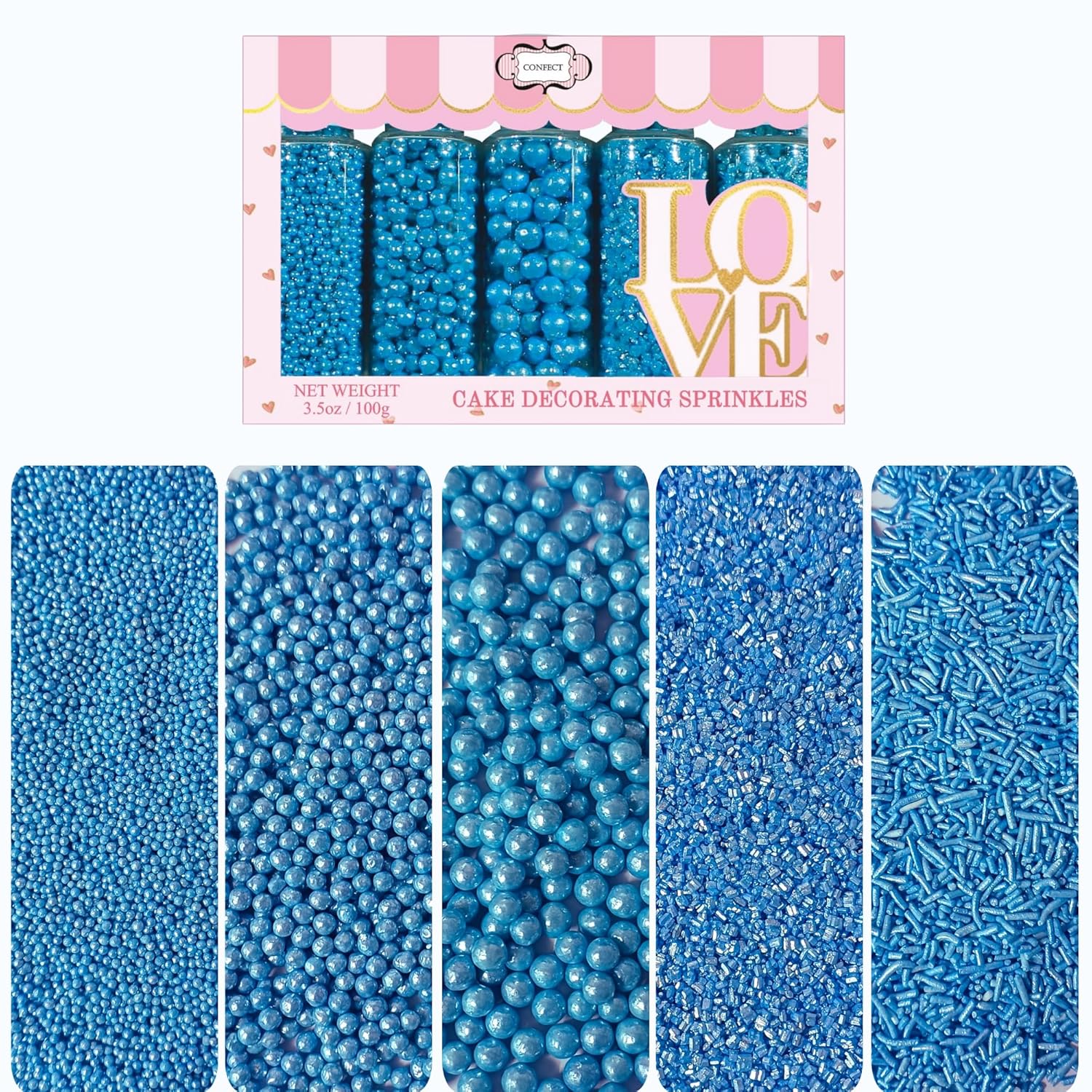 sprinkles for cakes cupcakes decoration usp 9bright blue