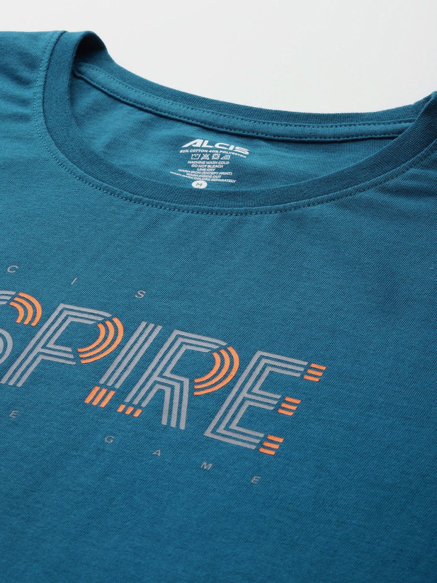 Alcis Men Typography Printed T-shirt - Distacart