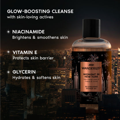 Wanderlust Shower Gels - Midnight In New York - Distacart