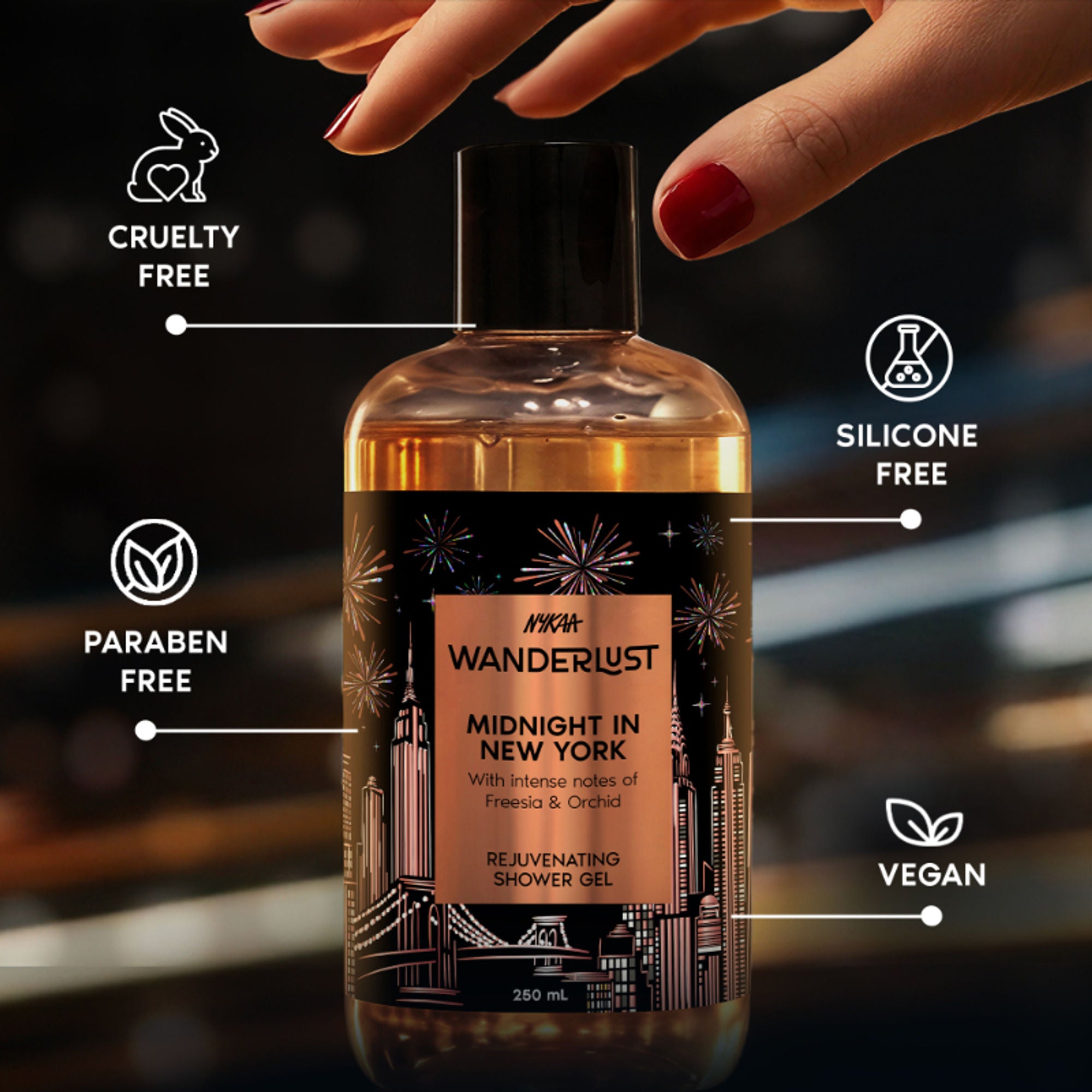 Wanderlust Shower Gels - Midnight In New York - Distacart