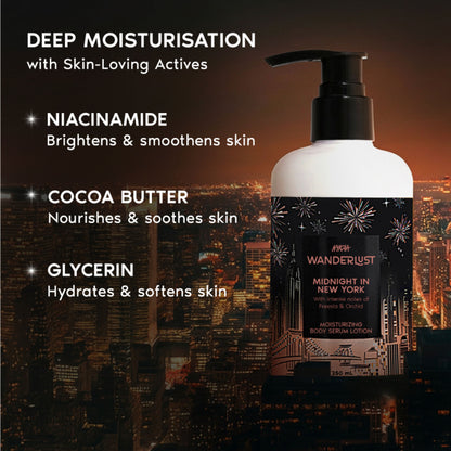Wanderlust Moisturizing Body Lotion - Midnight In New York - Distacart