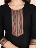Thumbnail for Kalini Ethnic Motifs Yoke Design Straight Kurta & Trousers With Dupatta