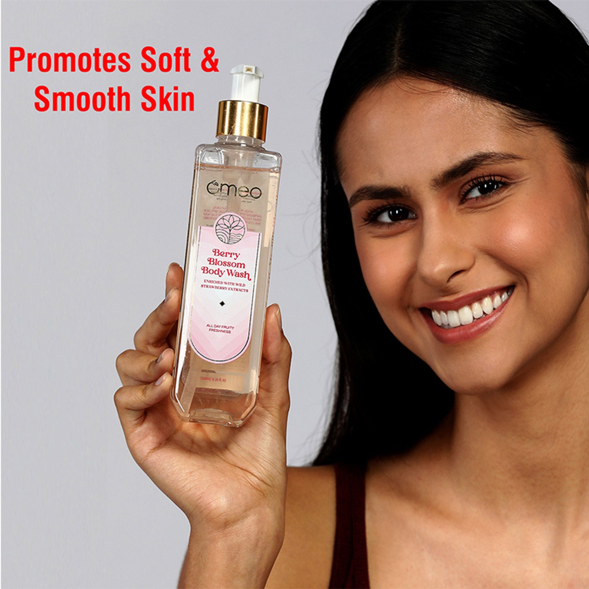 Omeo Berry Blossom Body Wash - Gentle Cleansing, Soft Nourshing Body Wash - Dista